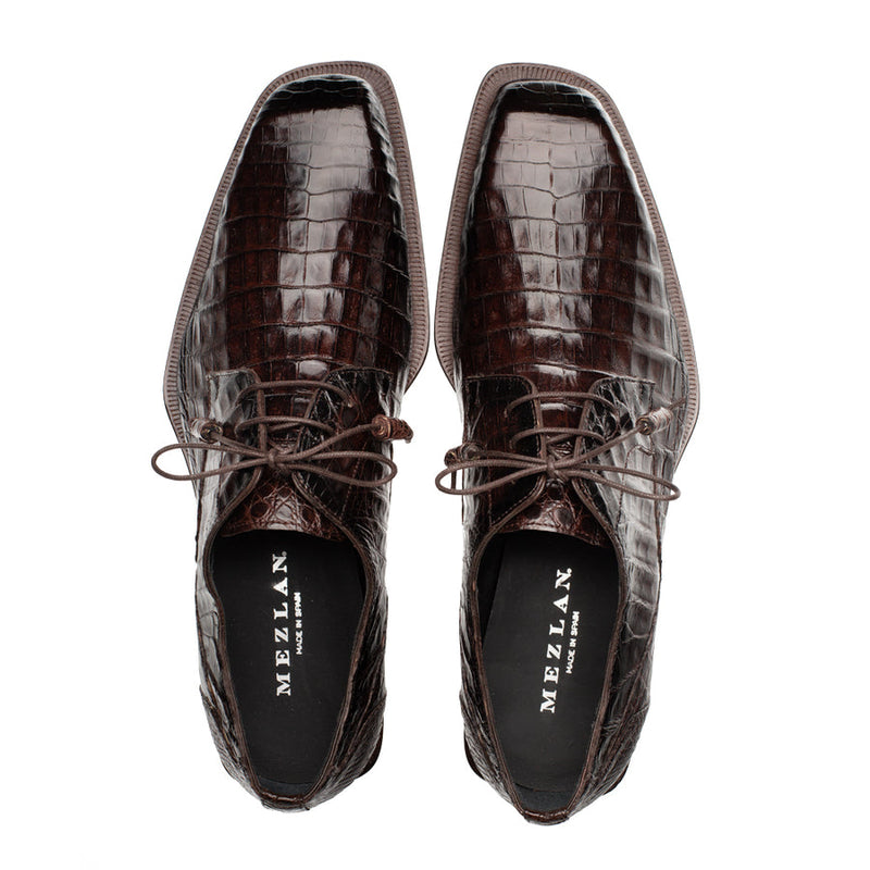 Ugo Crocodile Lace Up | Mezlan