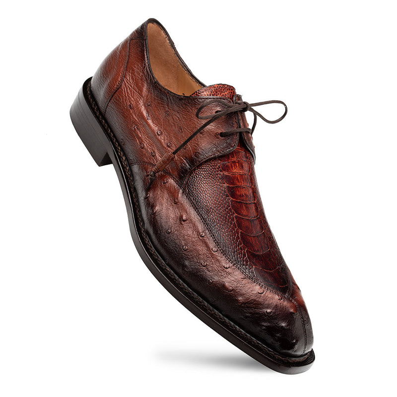 Cerler Ostrich Split Toe Derby | Mezlan