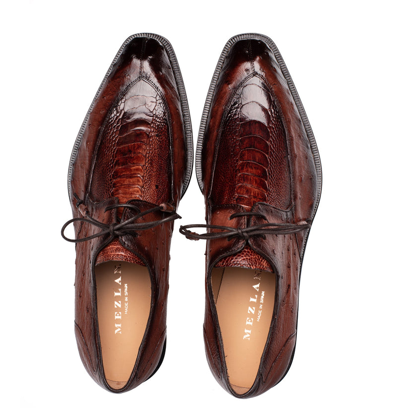 Cerler Ostrich Split Toe Derby | Mezlan