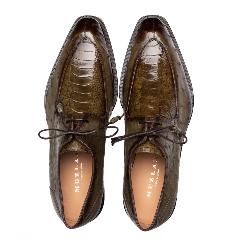 Cerler Ostrich Split Toe Derby | Mezlan