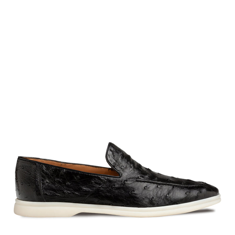 Marmi Ostrich Flex Casual Moc-Black  | Mezlan