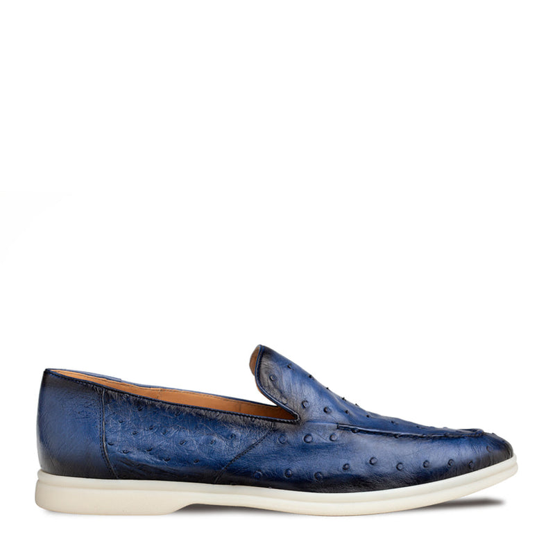 Marmi Ostrich Flex Casual Moc-Jeans  | Mezlan