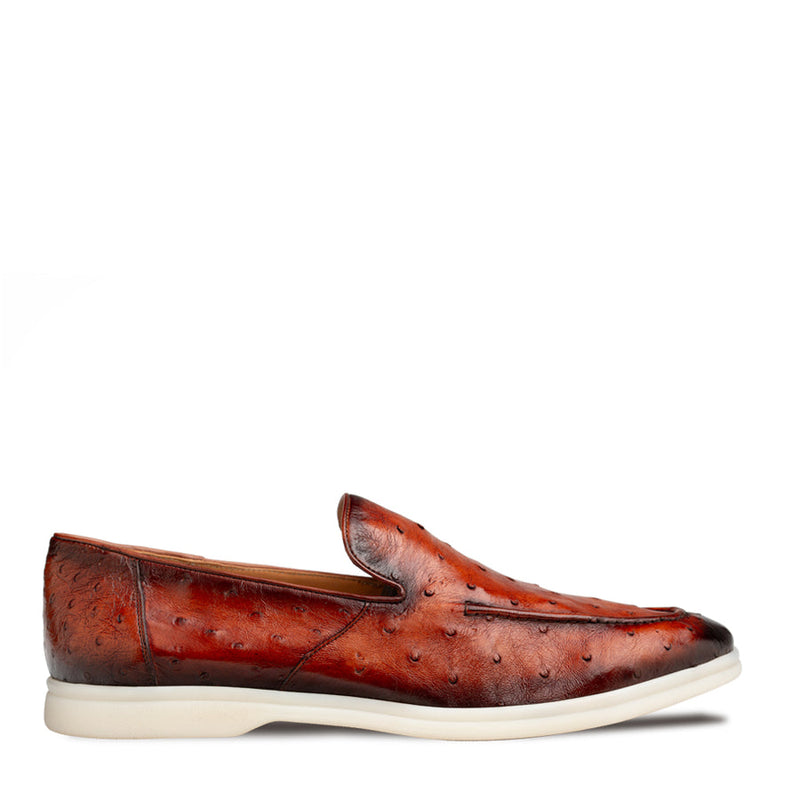 Marmi Ostrich Flex Casual Moc-Brandy  | Mezlan