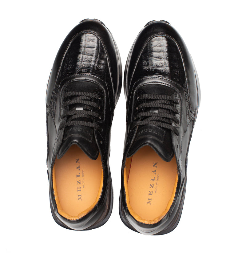 Beckton Patina/Croc Sneaker | Mezlan