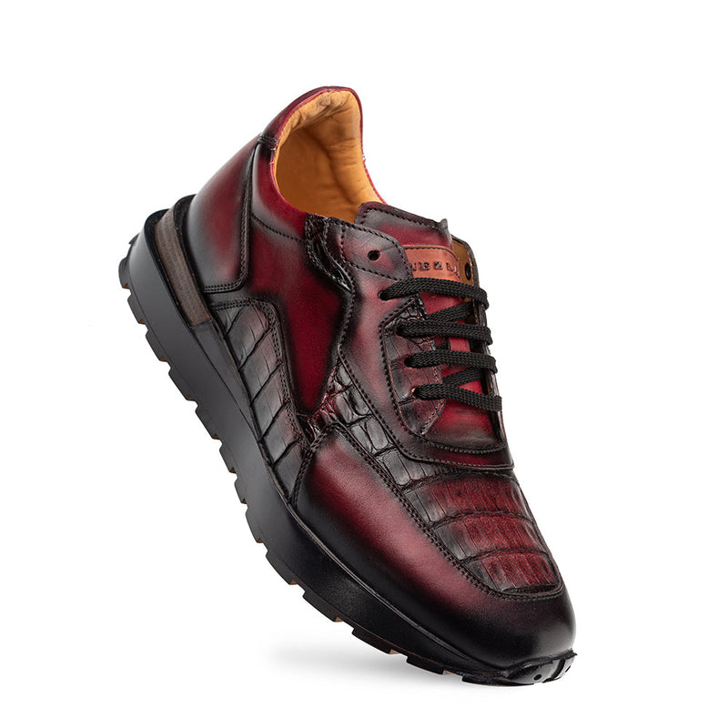 Beckton Patina/Croc Sneaker | Mezlan