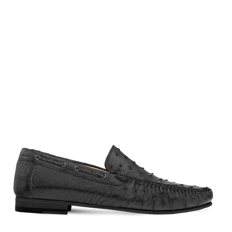 Genuine Ostrich Moccasin Slip On |Mezlan