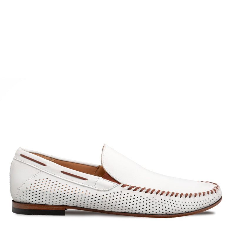 Tossa Nubuck Moccasin-Bone | Mezlan