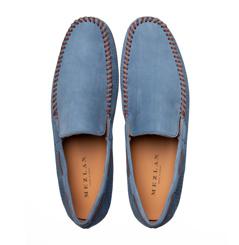 Tossa Nubuck Moccasin-Jeans | Mezlan