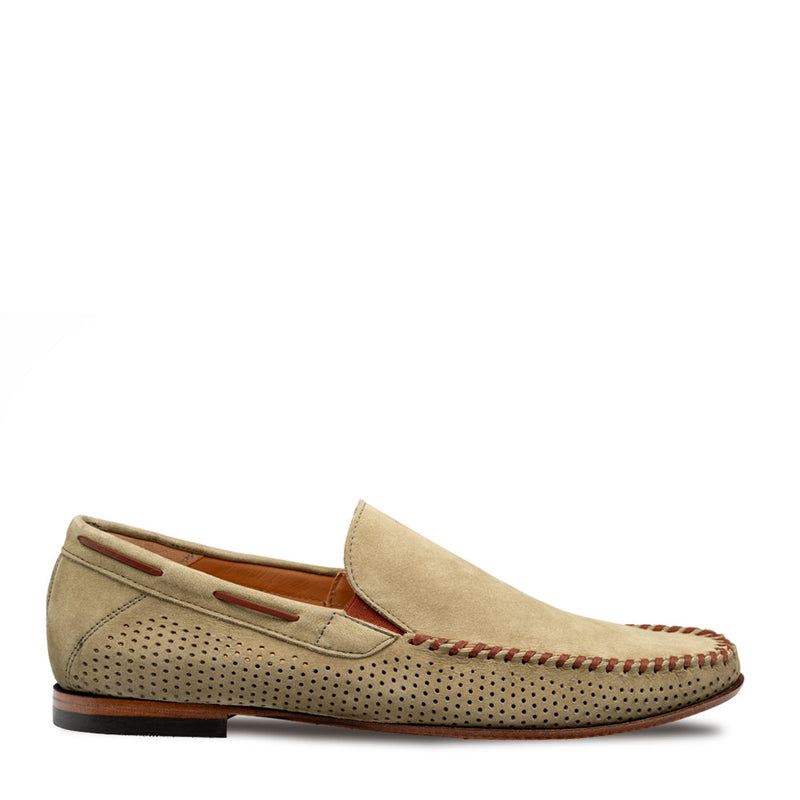 Tossa Nubuck Moccasin-Khaki | Mezlan