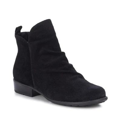 Lilith Bootie: Black Leather I Walking Cradle