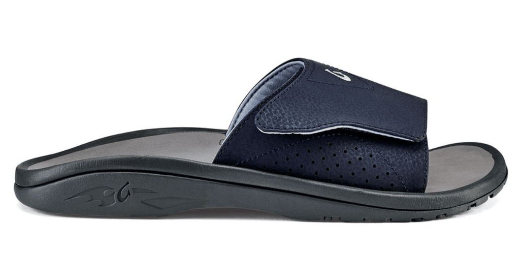The Olukai Nalu Slide Men's Sandal in Trench Blue