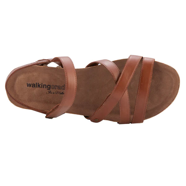 Pool Sandal: Luggage Leather I Walking Cradle